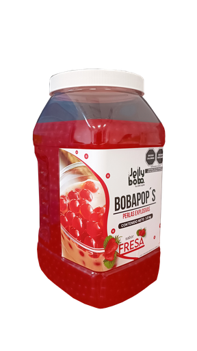 BobaPop´s Fresa    Caja 4 pza 3.2Kg/Bote